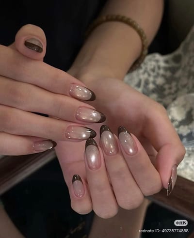French gel nails, example 10 — Miao Nail Asakusa