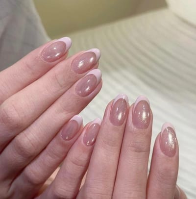 French gel nails, example 6 — Miao Nail Asakusa