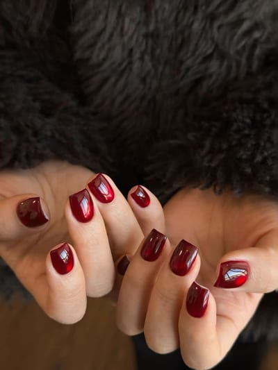 Magnetic / Cat eye gel nails, example 4 — Miao Nail Asakusa