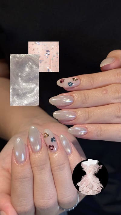 Magnetic / Cat eye gel nails, example 11 — Miao Nail Asakusa