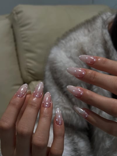 Mirror gel nails, example 5 — Miao Nail Asakusa
