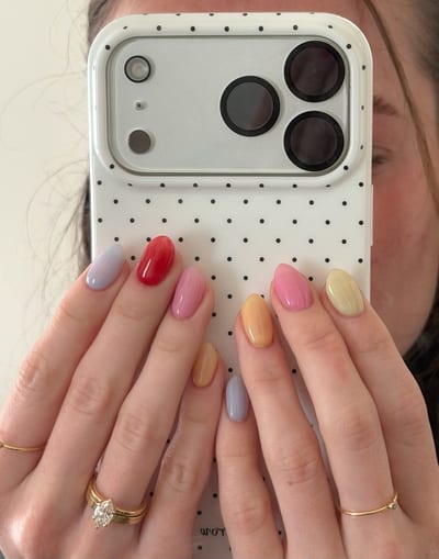 One color gel nails, example 11 — Miao Nail Asakusa