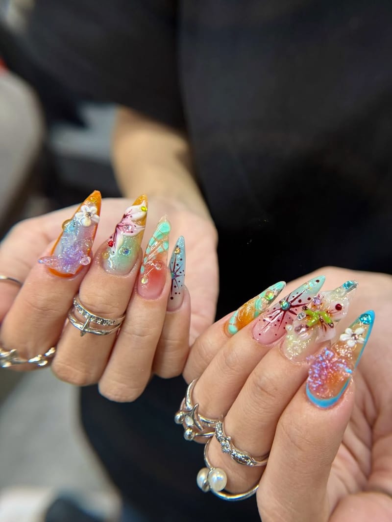 Luxury design at Miao Nail Asakusa