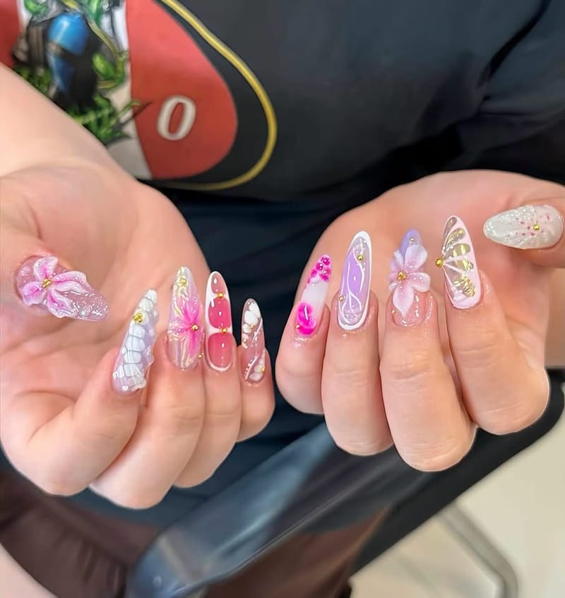 Luxury design at Miao Nail Asakusa