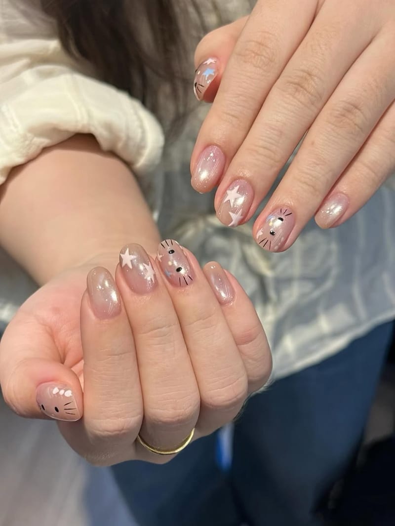 Simple design at Miao Nail Asakusa